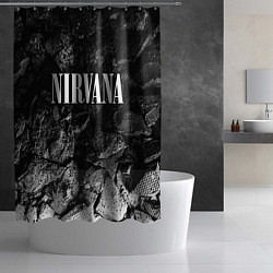 Шторка для душа Nirvana black graphite, цвет: 3D-принт — фото 2