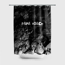 Шторка для душа Papa Roach black graphite, цвет: 3D-принт