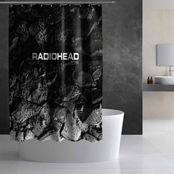 Шторка для душа Radiohead black graphite, цвет: 3D-принт — фото 2