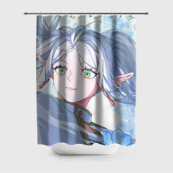 Шторка для душа Sousou no Frieren Фрирен beautiful smile, цвет: 3D-принт