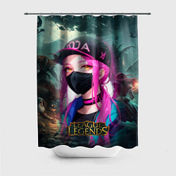 Шторка для душа League Of Legends Akali Kda, цвет: 3D-принт