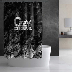 Шторка для душа Ozzy Osbourne black graphite, цвет: 3D-принт — фото 2