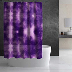 Шторка для душа Фиолетовый тайдай, цвет: 3D-принт — фото 2
