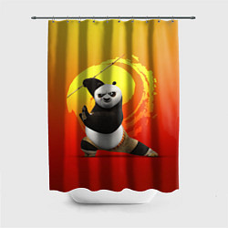 Шторка для душа Мастер По - Кунг-фу панда, цвет: 3D-принт