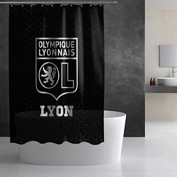 Шторка для душа Lyon sport на темном фоне, цвет: 3D-принт — фото 2