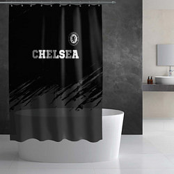 Шторка для душа Chelsea sport на темном фоне посередине, цвет: 3D-принт — фото 2