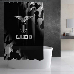 Шторка для душа Lazio sport на темном фоне, цвет: 3D-принт — фото 2