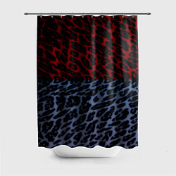 Шторка для душа Леопардовый стиль текстура, цвет: 3D-принт