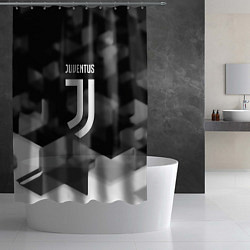 Шторка для душа Juventus geometry fc, цвет: 3D-принт — фото 2