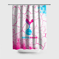 Шторка для душа Tottenham neon gradient style, цвет: 3D-принт