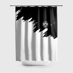 Шторка для душа Borussia краски белые, цвет: 3D-принт