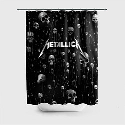 Шторка для душа Metallica - rock, цвет: 3D-принт