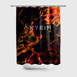 Шторка для душа Skyrim red lava, цвет: 3D-принт