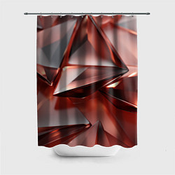 Шторка для ванной Рубиновые пирамидки