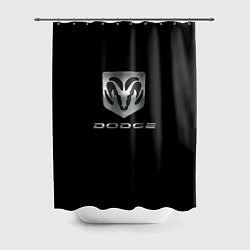 Шторка для душа Dodge logo, цвет: 3D-принт