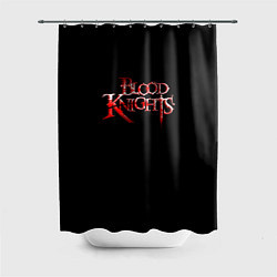 Шторка для душа Blood Knights logo rpg, цвет: 3D-принт