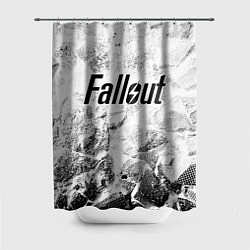 Шторка для душа Fallout white graphite, цвет: 3D-принт
