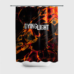 Шторка для душа Dying Light red lava, цвет: 3D-принт