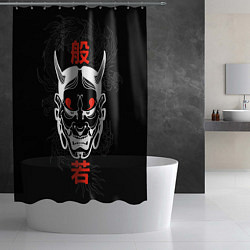 Шторка для душа Японский демон Хання, цвет: 3D-принт — фото 2