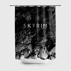 Шторка для душа Skyrim black graphite, цвет: 3D-принт