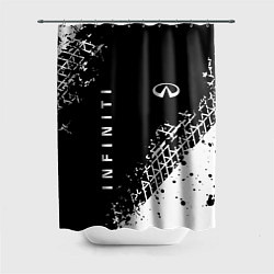 Шторка для ванной Инфинити: следы от шин