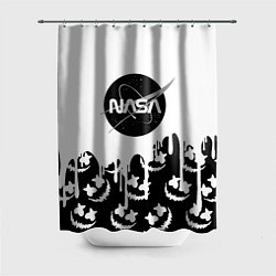 Шторка для душа Marshmello x Nasa, цвет: 3D-принт