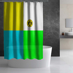 Шторка для душа Borussia color cport, цвет: 3D-принт — фото 2