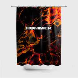 Шторка для душа Hummer red lava, цвет: 3D-принт