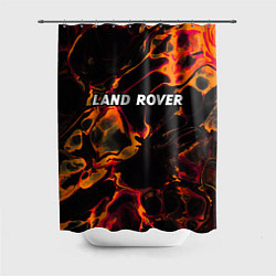 Шторка для душа Land Rover red lava, цвет: 3D-принт