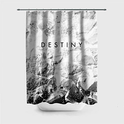 Шторка для душа Destiny white graphite, цвет: 3D-принт