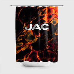 Шторка для душа JAC red lava, цвет: 3D-принт