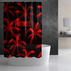 Шторка для душа Fortnite tropic red, цвет: 3D-принт — фото 2