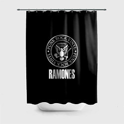 Шторка для душа Ramones rock logo, цвет: 3D-принт