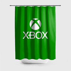 Шторка для душа X-box logo green, цвет: 3D-принт