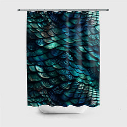 Шторка для душа Перламутровая змеиная кожа, цвет: 3D-принт