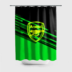 Шторка для душа Arsenal geometry line green, цвет: 3D-принт