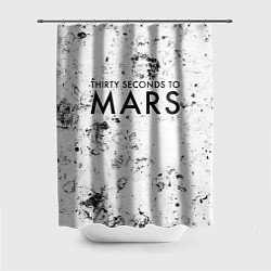 Шторка для душа Thirty Seconds to Mars dirty ice, цвет: 3D-принт
