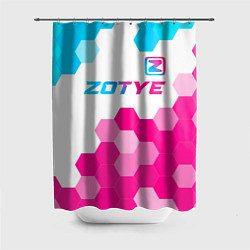 Шторка для душа Zotye neon gradient style посередине, цвет: 3D-принт