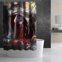 Шторка для душа Touhou Project Симмёмару Сукуна, цвет: 3D-принт — фото 2