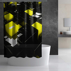 Шторка для душа Абстракция обман зрения, цвет: 3D-принт — фото 2