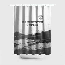 Шторка для душа Manchester United - white gradient посередине, цвет: 3D-принт