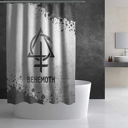 Шторка для душа Behemoth - white gradient, цвет: 3D-принт — фото 2