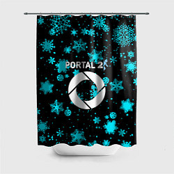 Шторка для душа Portal winter, цвет: 3D-принт