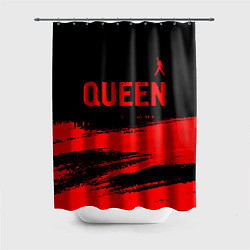 Шторка для душа Queen - red gradient посередине, цвет: 3D-принт