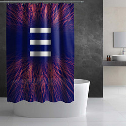 Шторка для душа OneRepublic red energy, цвет: 3D-принт — фото 2