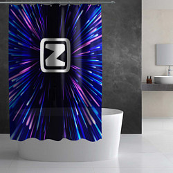 Шторка для душа Zotye neon energy, цвет: 3D-принт — фото 2