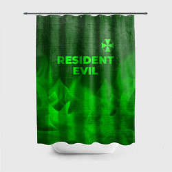 Шторка для ванной Resident Evil - green gradient посередине