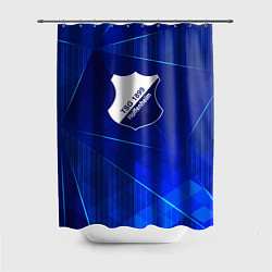 Шторка для душа Hoffenheim blue poly, цвет: 3D-принт