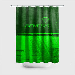 Шторка для душа Genesis - green gradient посередине, цвет: 3D-принт