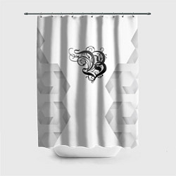 Шторка для душа Burzum white poly, цвет: 3D-принт